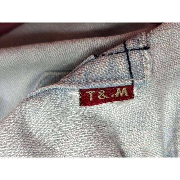 Versace Signature Jeans Womens Light Wash Straight Leg Embroidered Pockets Denim - Picture 4 of 7